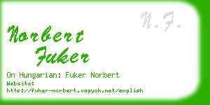 norbert fuker business card